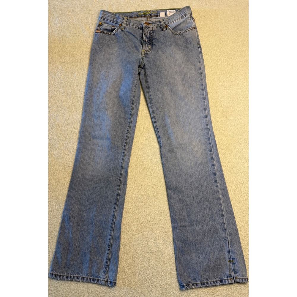 Vintage Cruel Girl Slim Jeans Womens Regular Light Wash Western Denim Flare